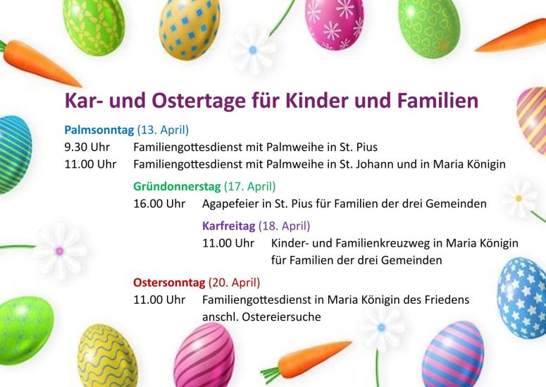 Plakat Famiienangebot Ostern 2025