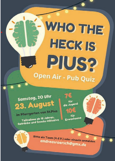 Pub Quizz St. Pius