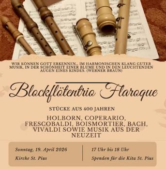 Blockflötenmusik in St. Pius